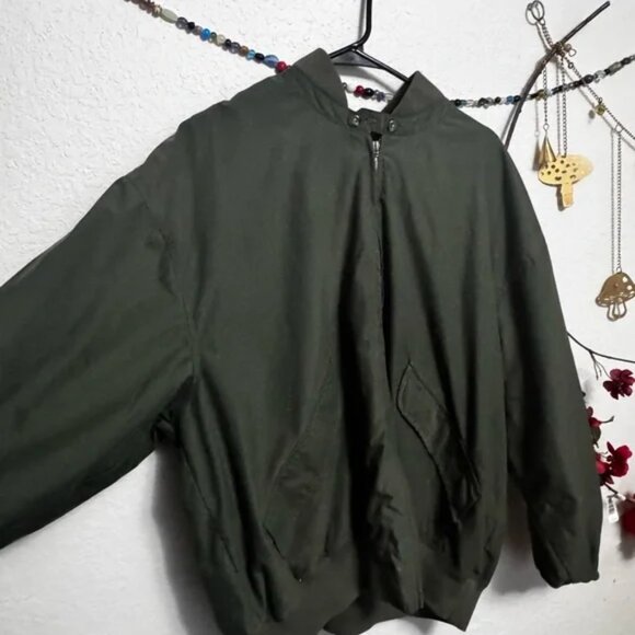 Nike Golf Retro Olive Bomber Jacket Men’s Size Large Y2K Windbreaker Streetwear - Picture 3 of 12